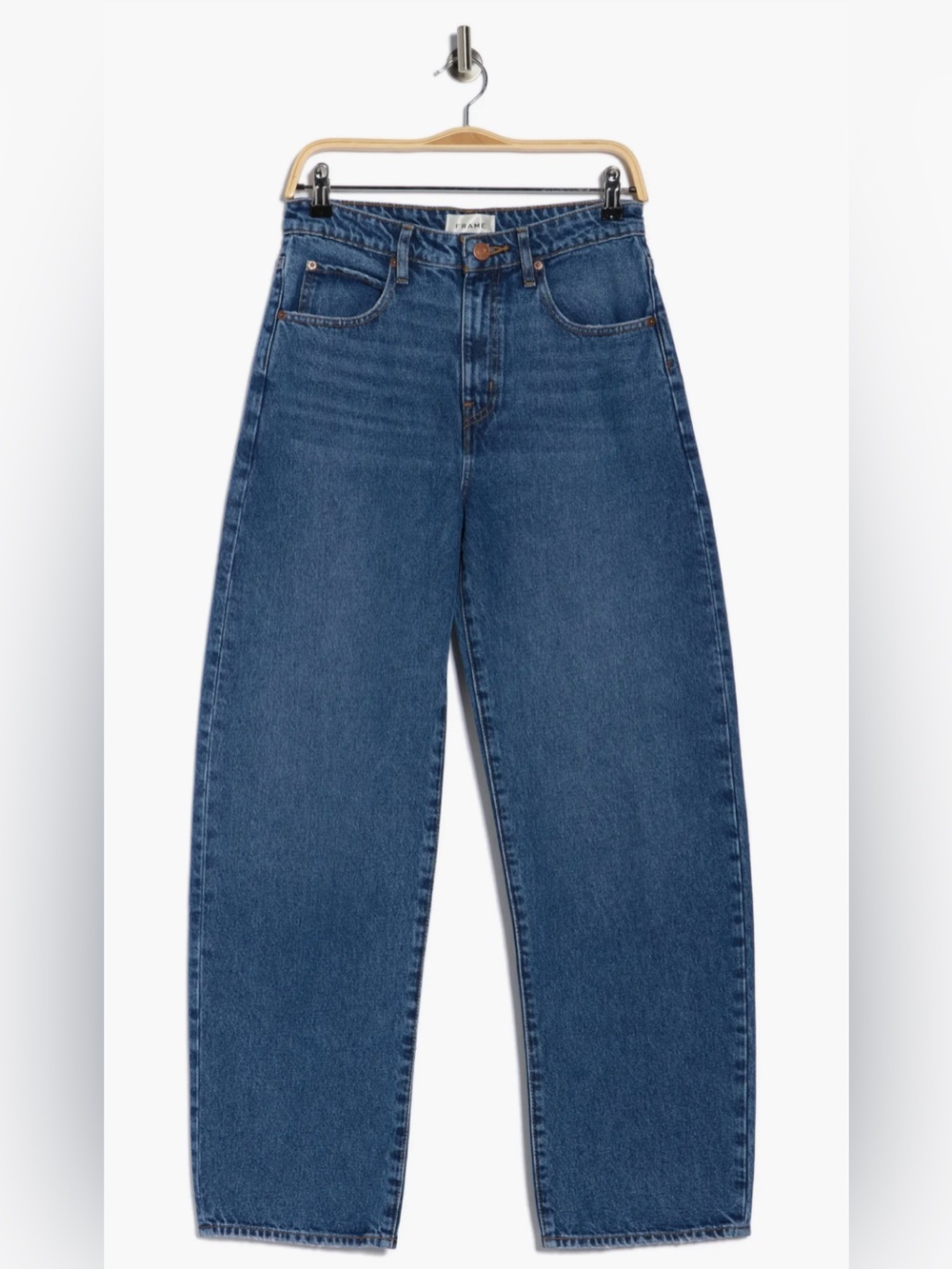 Frame High Waist Barrel Jeans